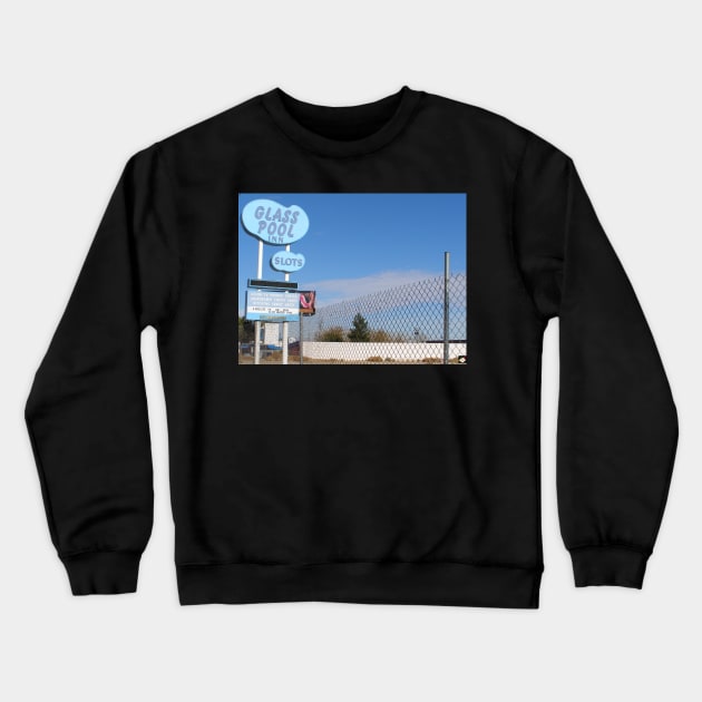 Glass Pool Inn Las Vegas Crewneck Sweatshirt by urbanphotos